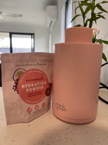 Customer photo review of Motherhood Hydration Powder - Blood Orange