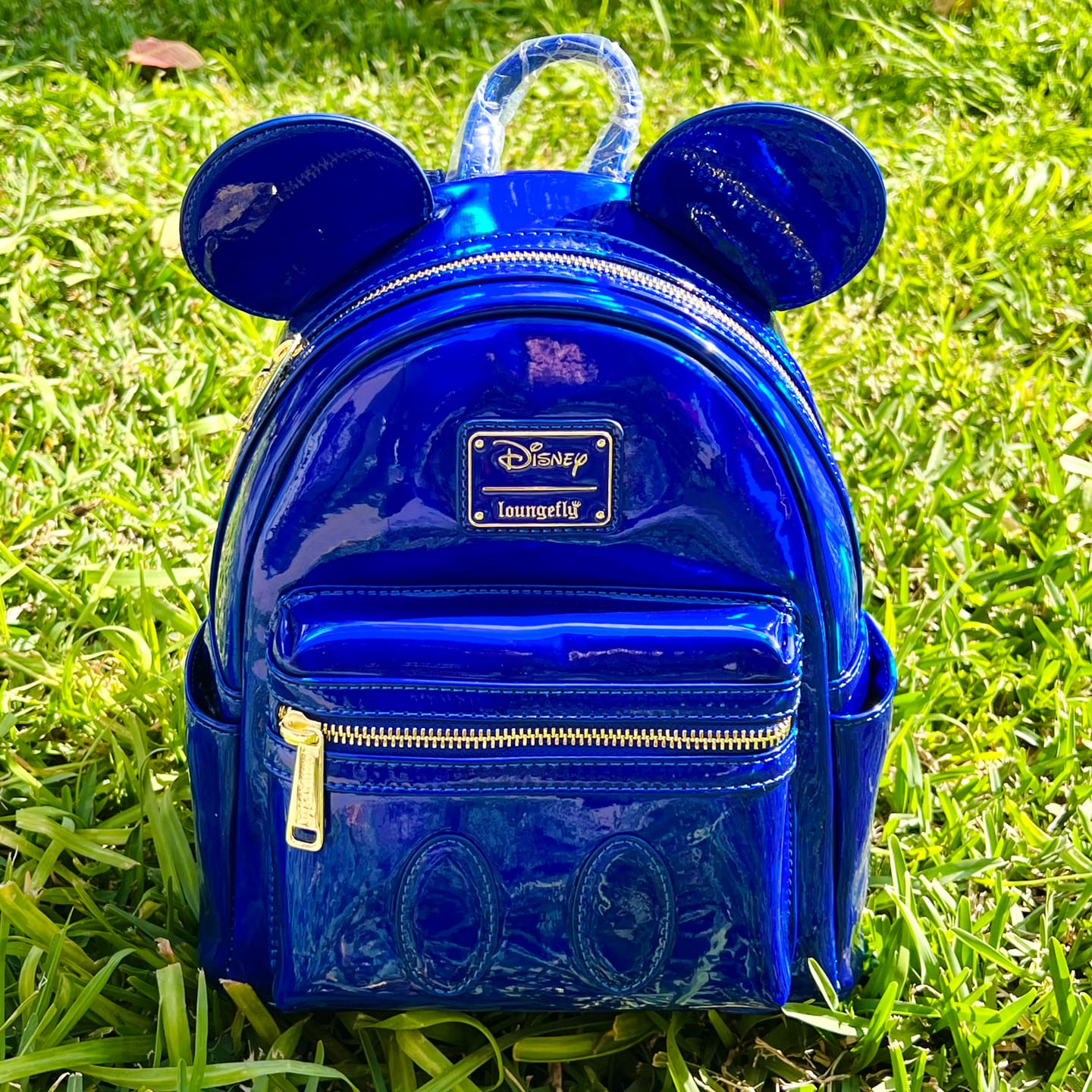 Customer photo review of 707 Street Exclusive - Loungefly Disney Mickey Mouse Holographic Series Mini Backpack - Sapphire