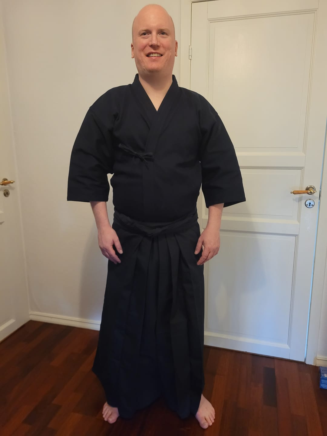 Customer photo review of KendoStar Essentials: Single Layer Cotton Kendogi & Synthetic Hakama Uniform Set