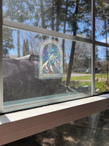 Customer photo review of Velaris Suncatcher Decal