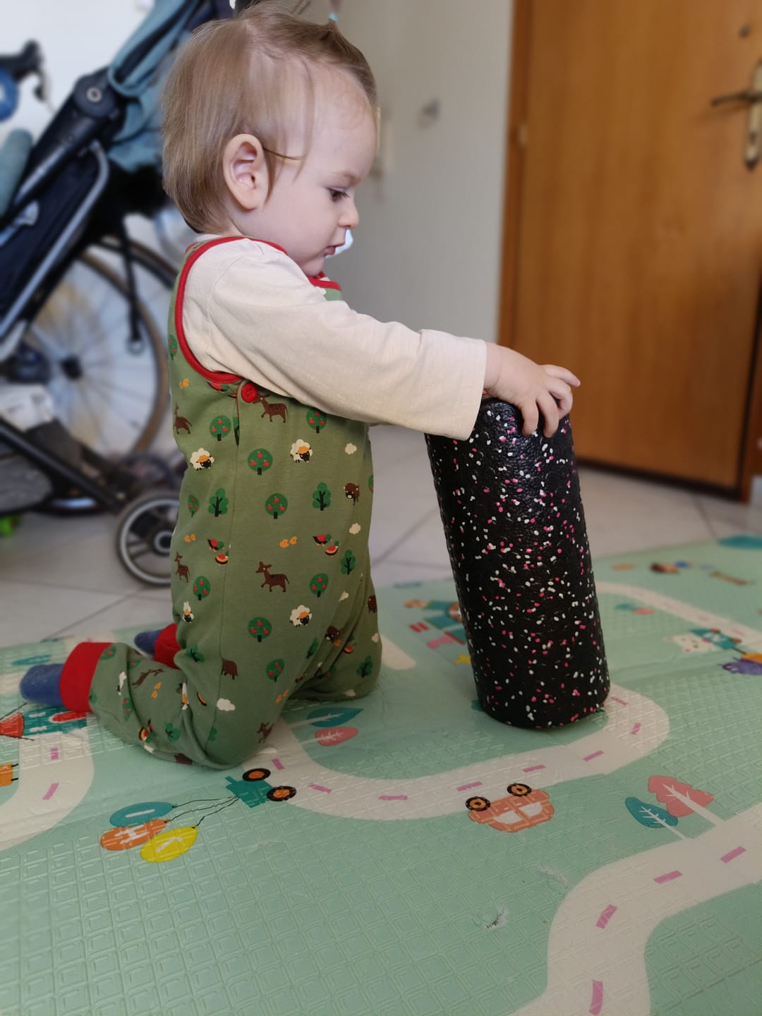 Customer photo review of Animal Friends Everyday Dungarees
