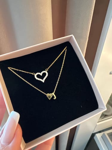 Customer photo review of Herz Buchstabenkette