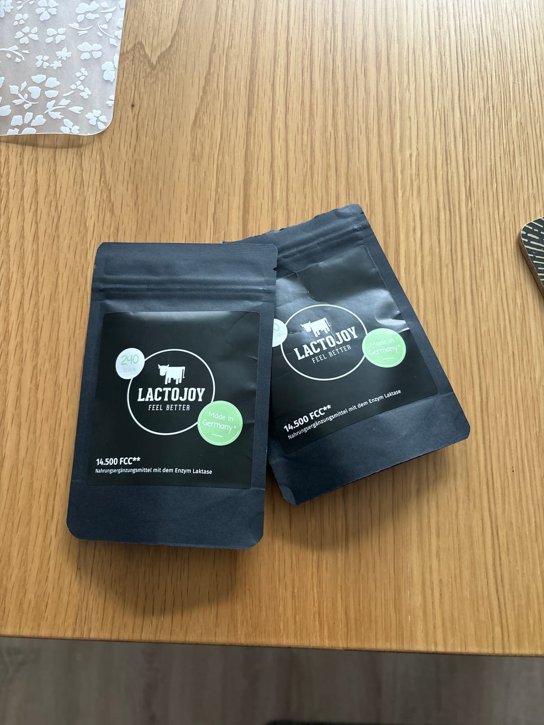Customer photo review of LactoJoy Laktase Tabletten - 14.500 FCC - 240 Nachfüllpackung