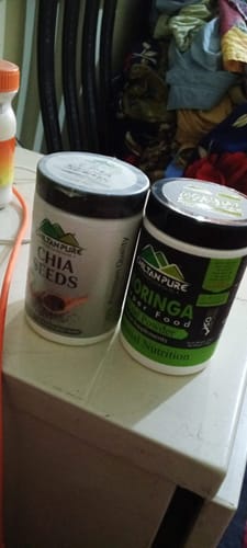 Customer photo review of Moringa Powder & Chia Seeds - Nutrient-Rich Weight Loss Duo Boosts Immunity, Speeds Metabolism, & Promotes Healthy Weight Loss!