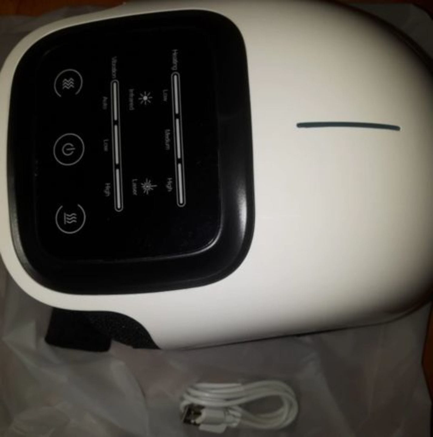 Customer photo review of KnieRelax® - Infrarot Kniemassagegerät - 50% Rabatt