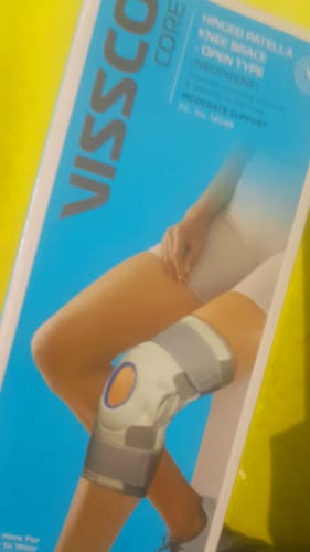 Customer photo review of Neoprene Hinged Patella Knee Brace | Provides moderate support & stability to the Knee - (OPEN TYPE) - Grey (Single Piece)