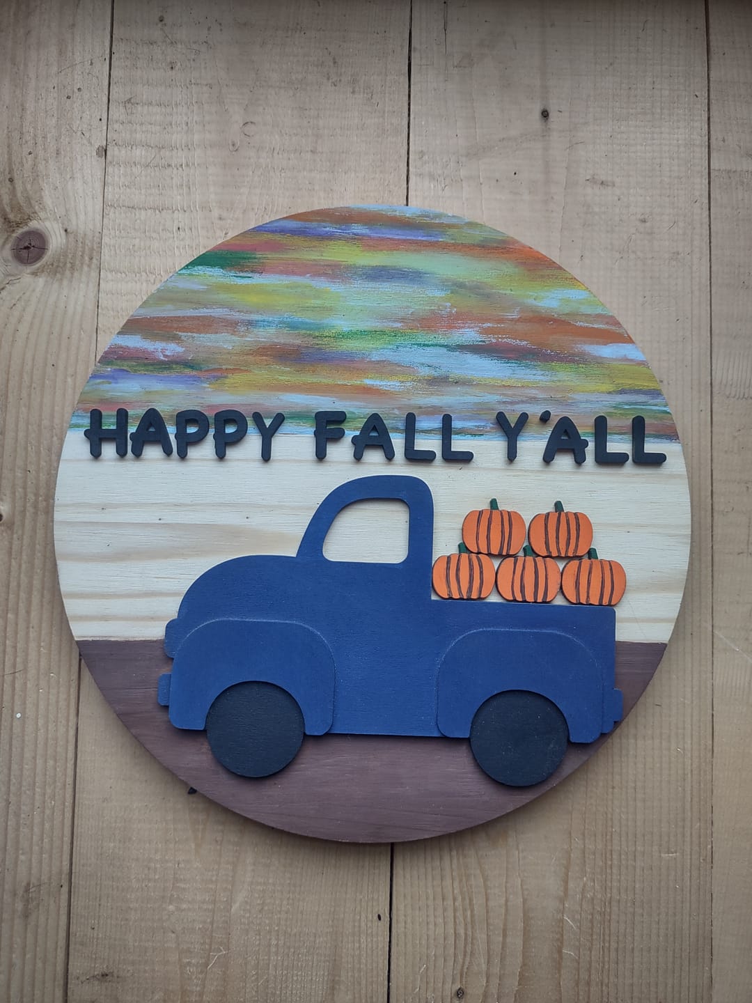 Customer photo review of Unfinished Wood Pumpkin Silhouette - Craft- up to 24" DIY
