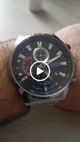 Customer video review of Curren Ambasator® orologio uomo acciaio
