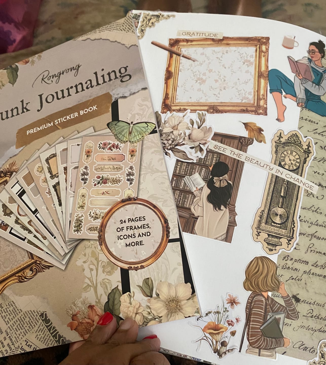 Customer photo review of Junk Journal Sticker Book [EVERYDAY LINE]