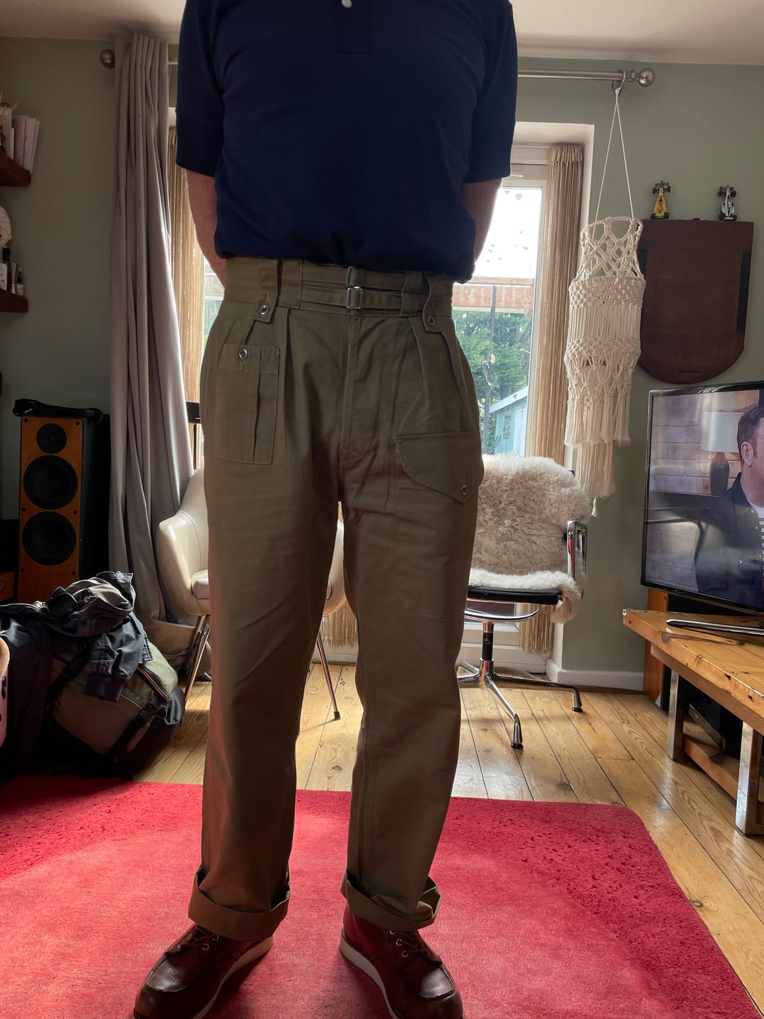 Customer photo review of British Army Gurkha Bermuda Pants - Khaki