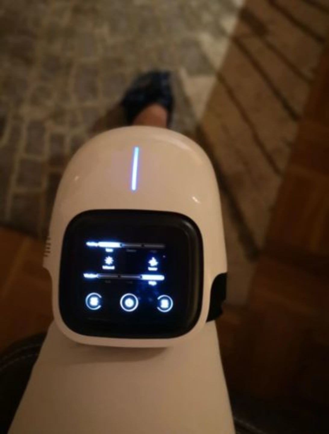 Customer photo review of KnieRelax® - Infrarot Kniemassagegerät - 50% Rabatt