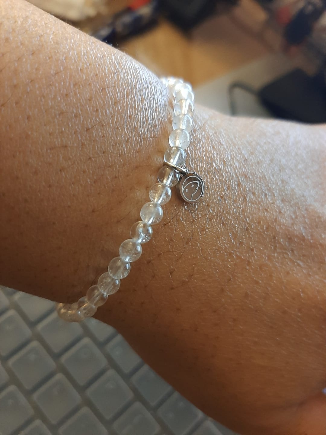 Customer photo review of Clear Quartz Bracelet