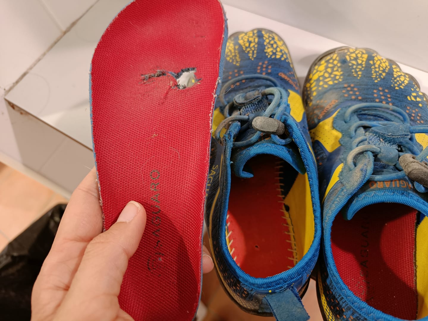 Customer photo review of Niños Fast Ⅰ - Zapatos Barefoot