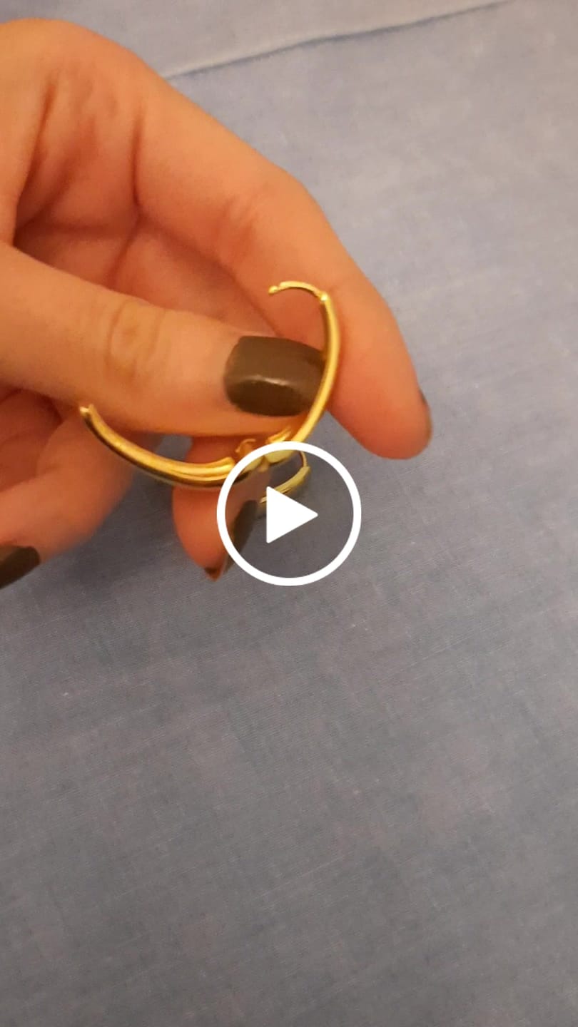 Customer video review of Pendientes Aros Oval
