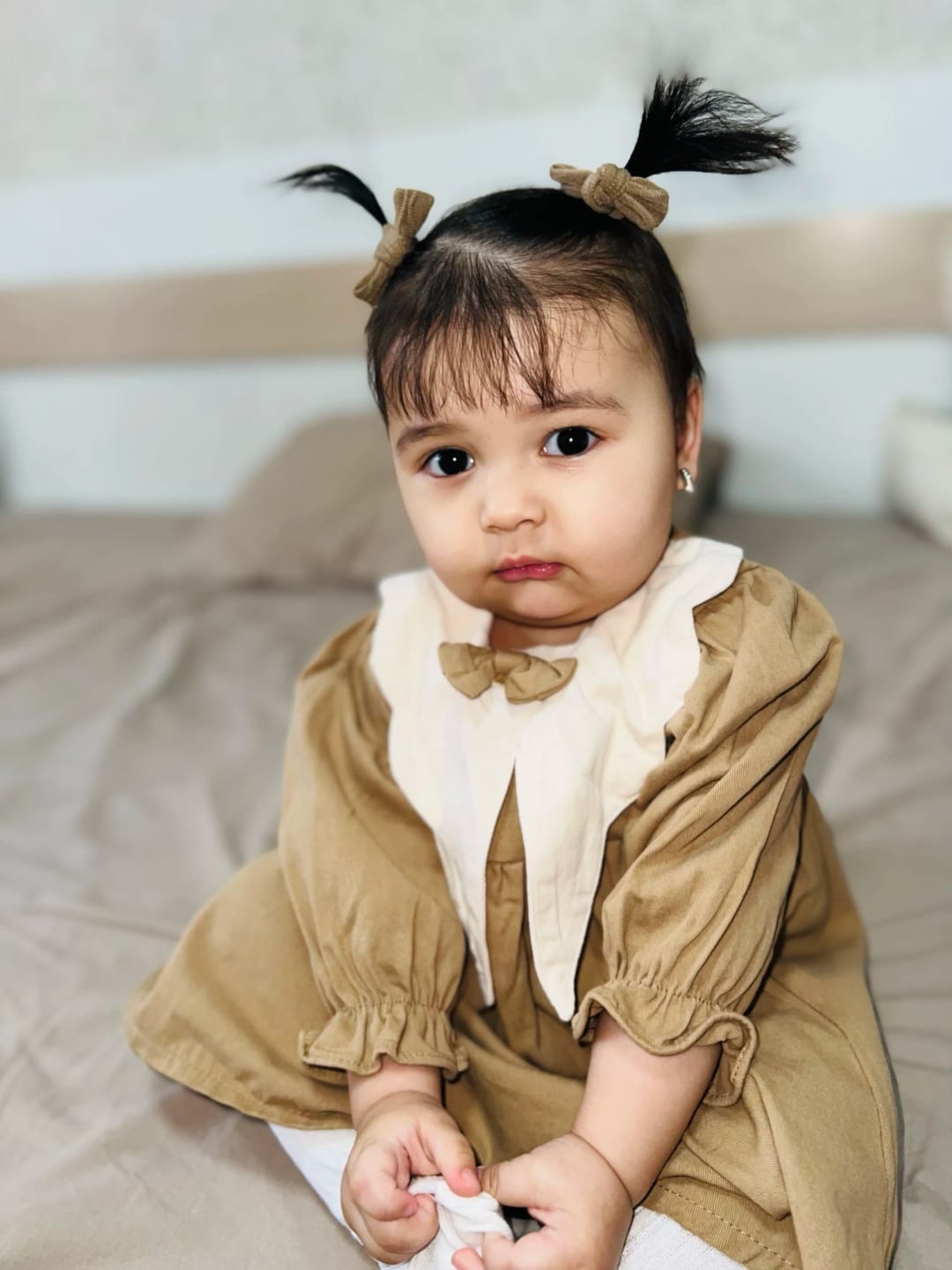 Customer photo review of Charlie Collar Bow Tie Dress