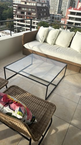 Customer photo review of Mesa de centro 100 Glass negro