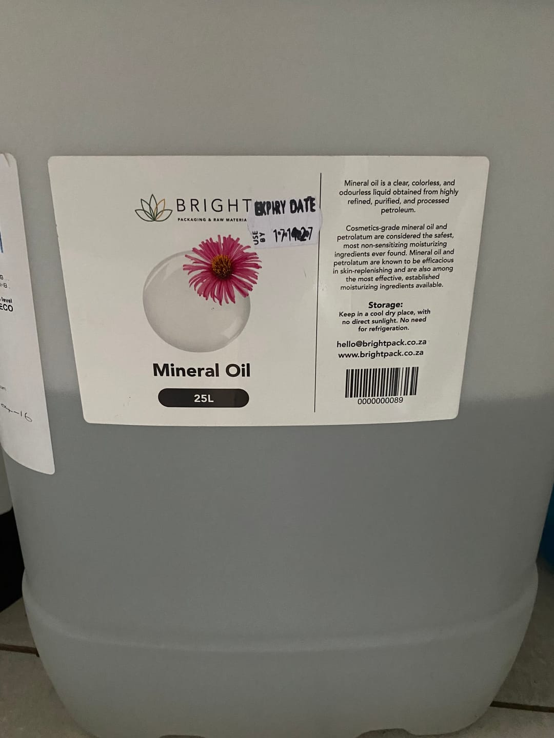 Customer photo review of Mineral Oil