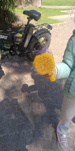 Customer photo review of Rocket Bubble Machine™