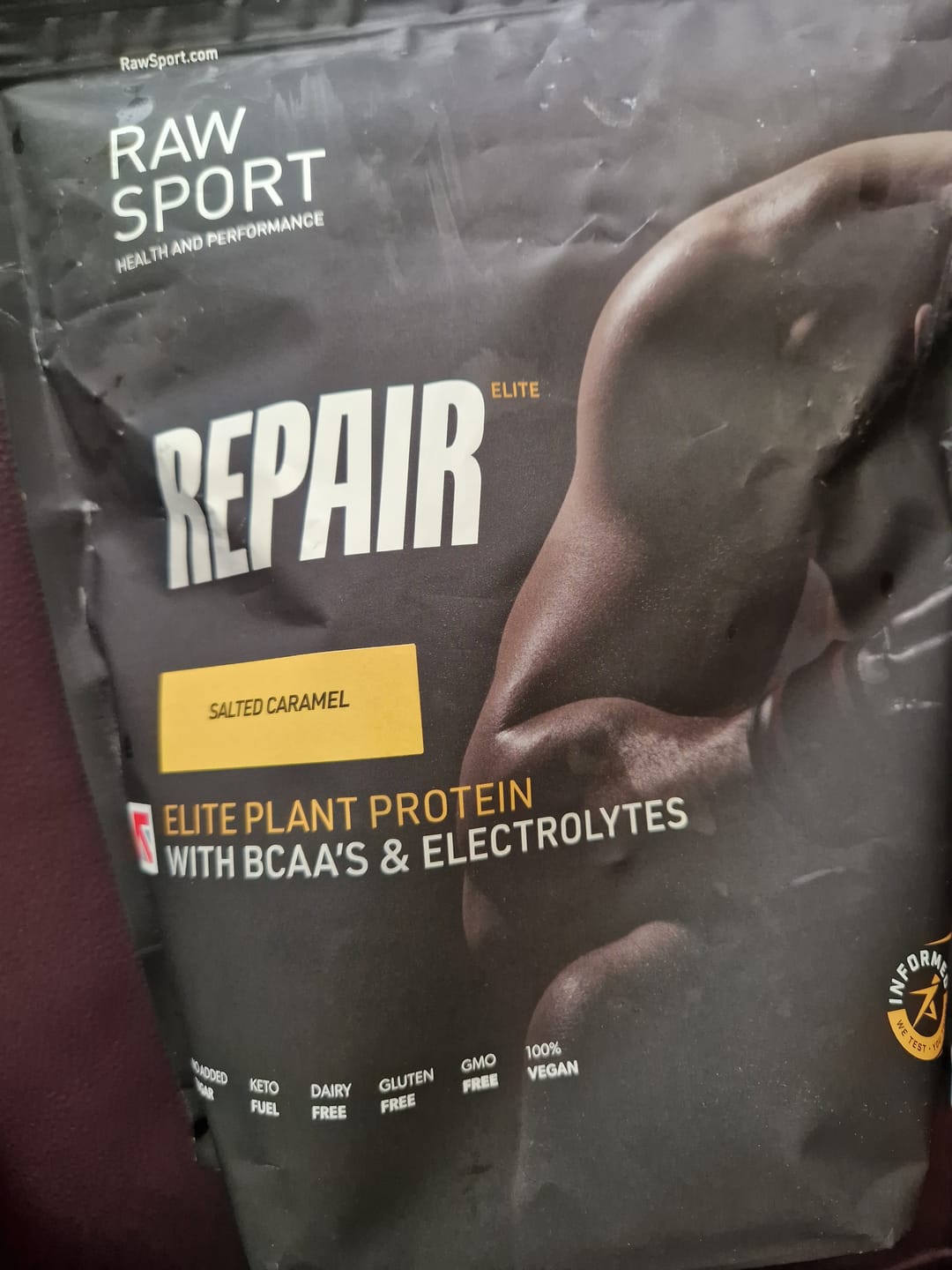 Customer photo review of Elite Repair Protein Powder