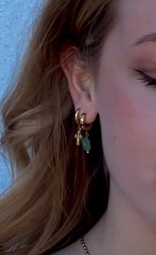 Customer photo review of Ludivine Hoops - Gold