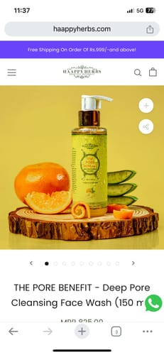 Customer photo review of THE PORE BENEFIT - Deep Pore Cleansing Face Wash (150 ml)