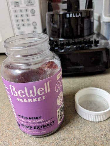 Customer photo review of Immunity Mixed Berry Hemp Extract Gummies