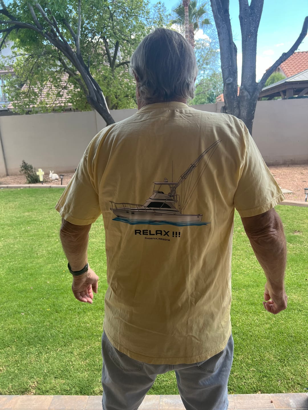 Customer photo review of Custom Cotton Boat T-Shirts With Front Pocket