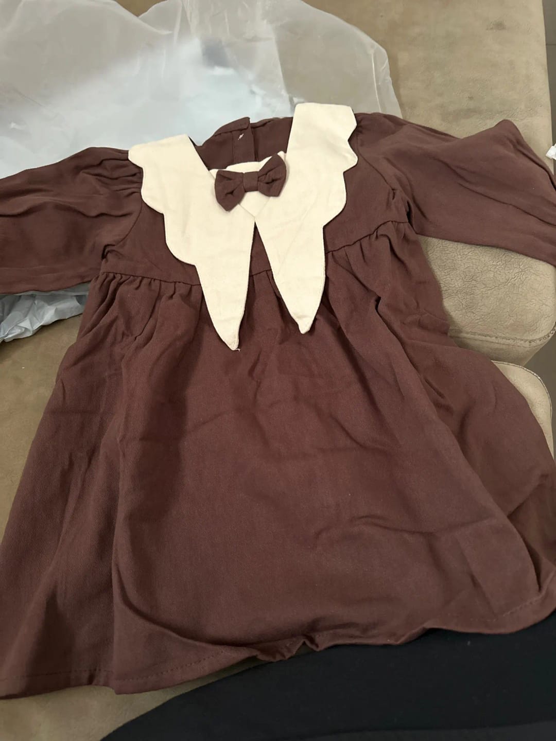 Customer photo review of Charlie Collar Bow Tie Dress
