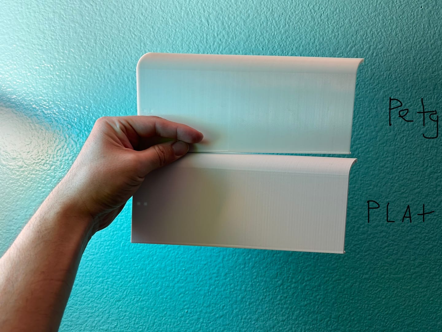 Customer photo review of Cloudy White PETG Filament 1.75mm 1kg