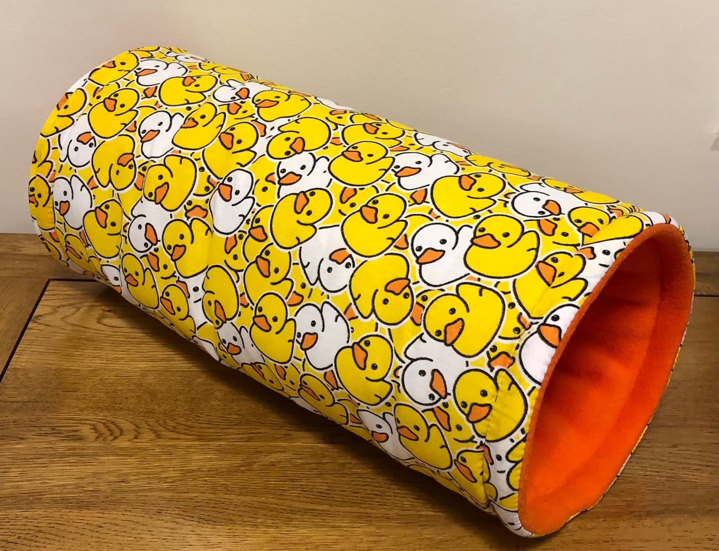 Customer photo review of Yellow and White Rubber Ducks Polycotton Fabric