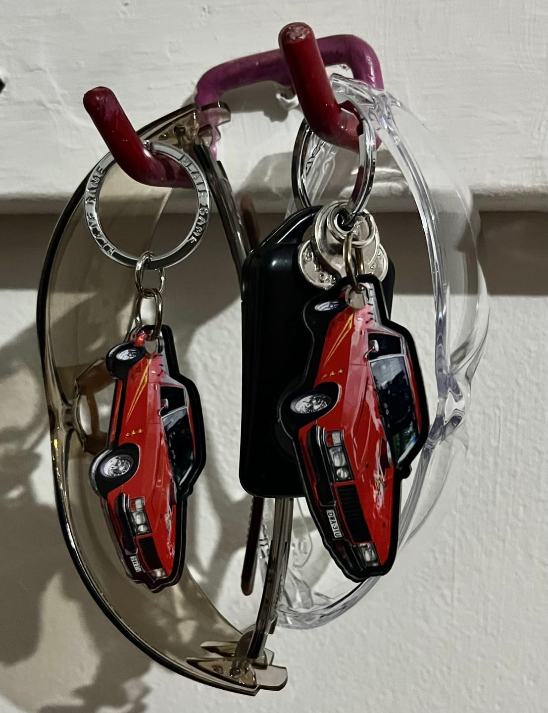 Customer photo review of PG Mini Custom Keychain