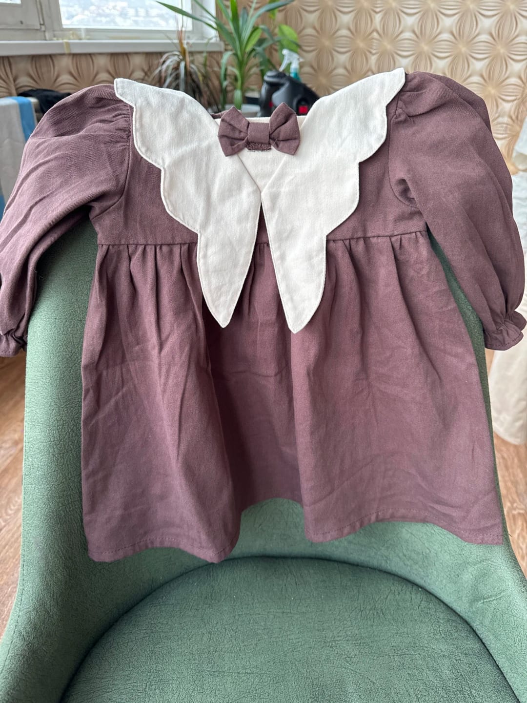 Customer photo review of Charlie Collar Bow Tie Dress