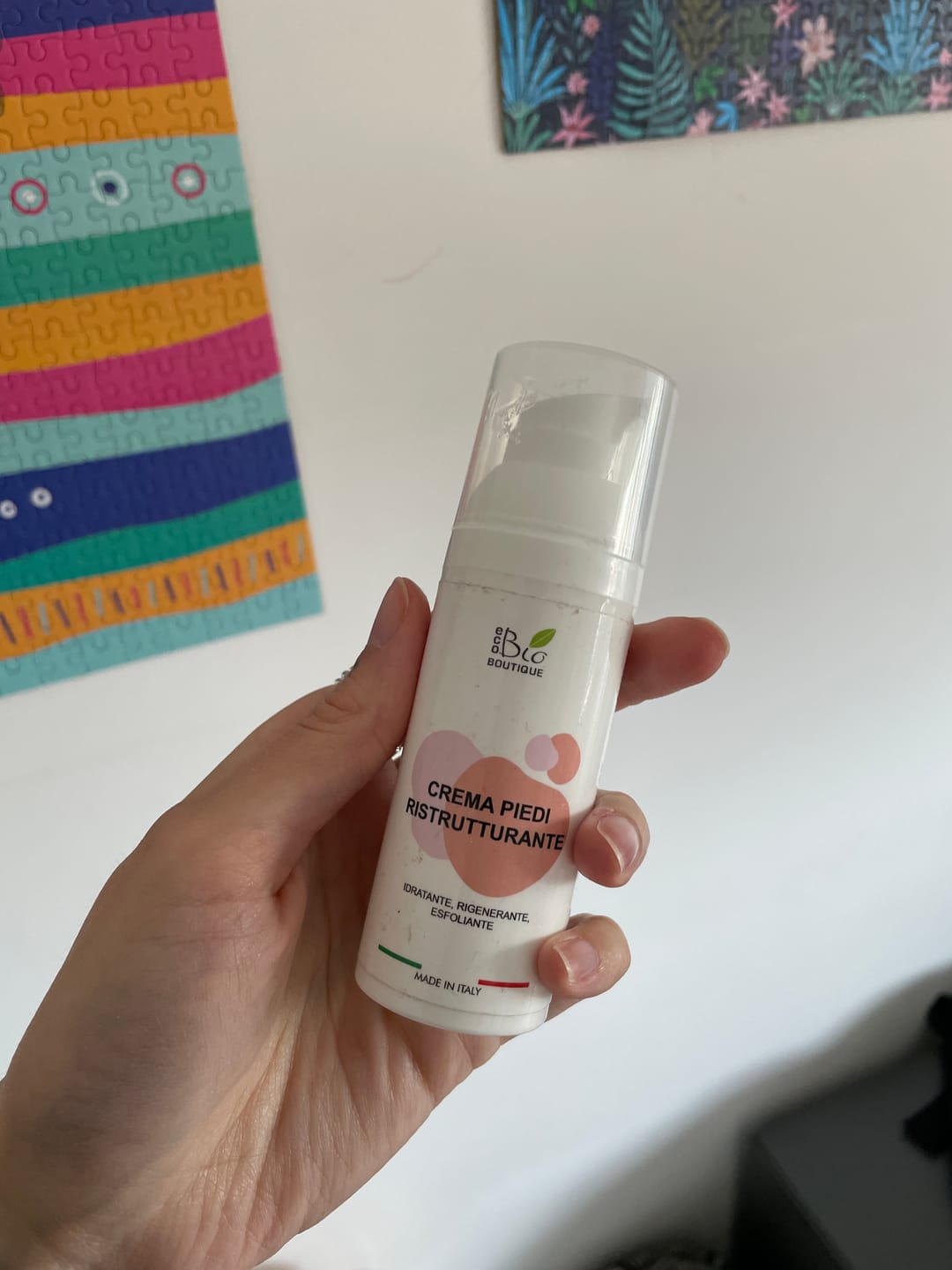 Customer photo review of Crema Piedi Ristrutturante
