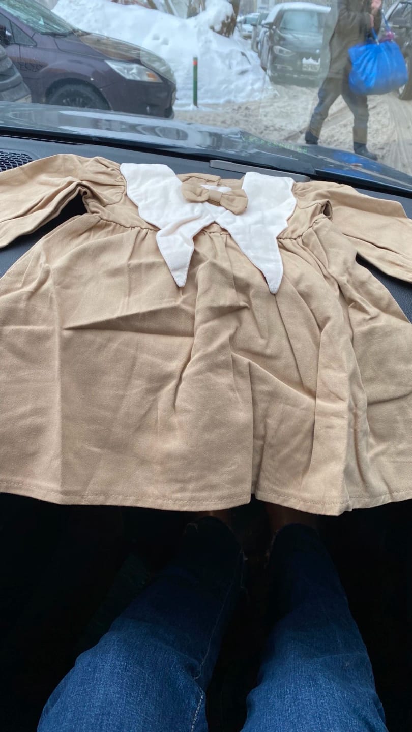 Customer photo review of Charlie Collar Bow Tie Dress