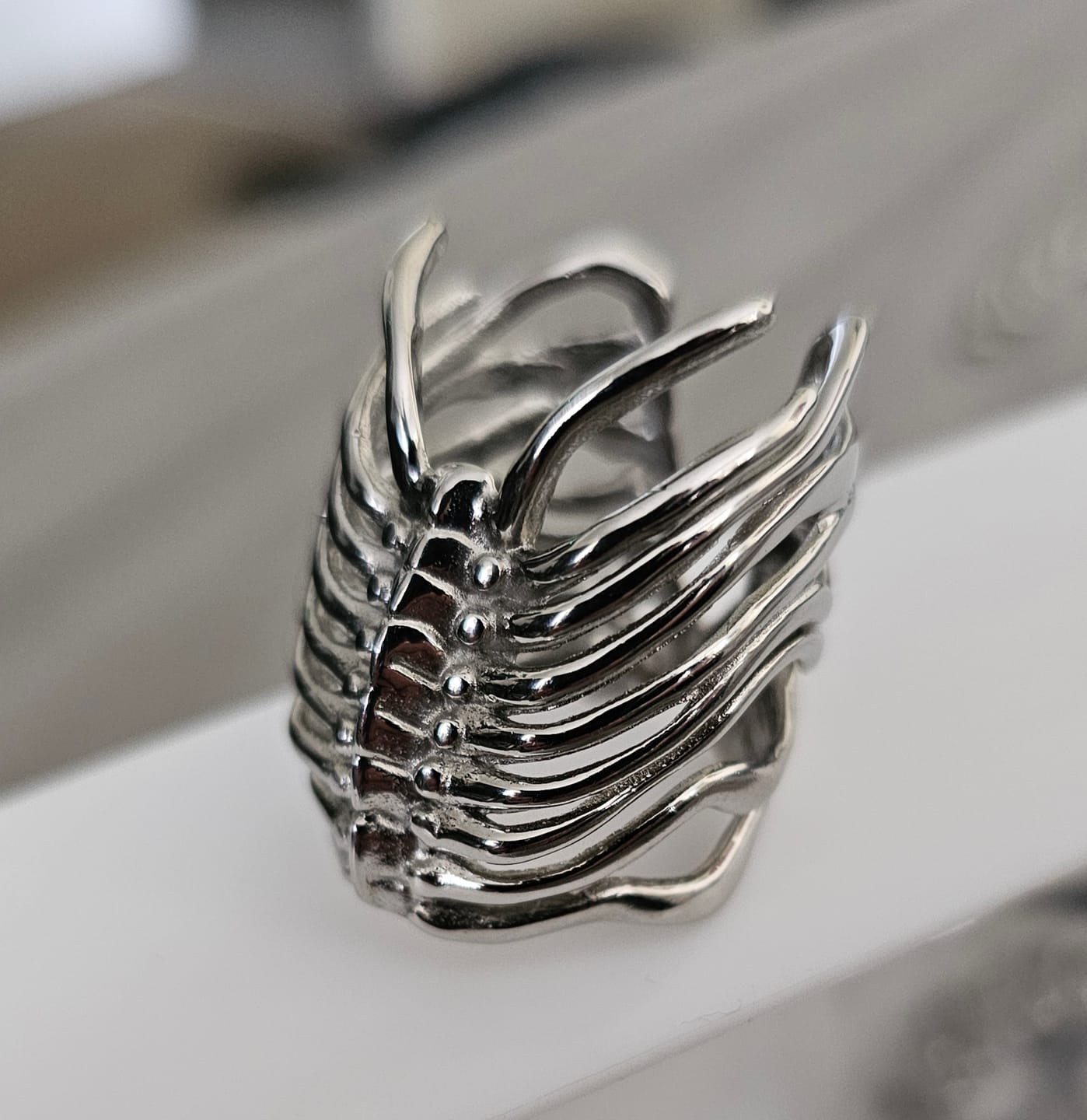 Customer photo review of RIBCAGE RING