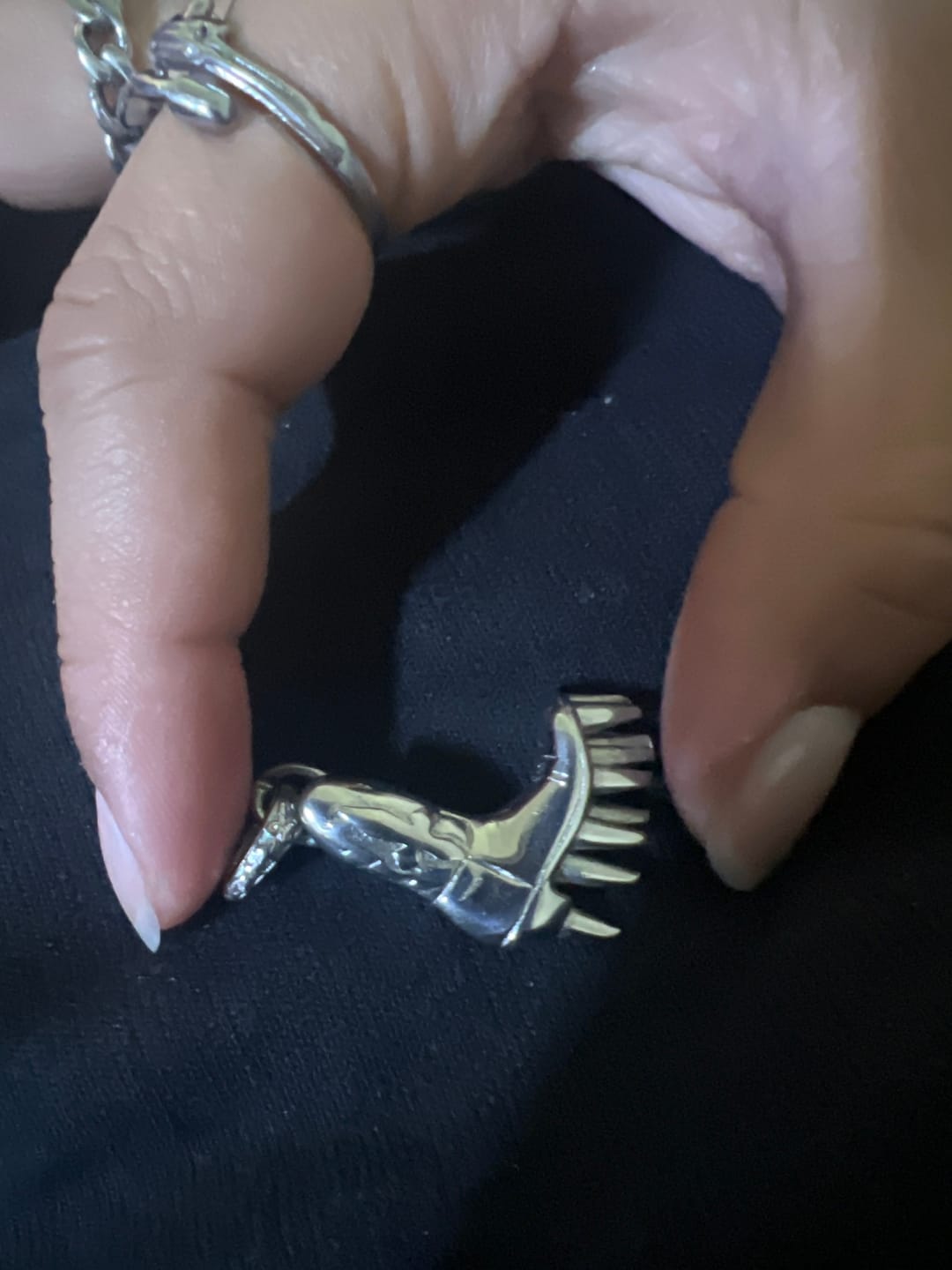 Customer photo review of SPIKE BOOT PENDANT