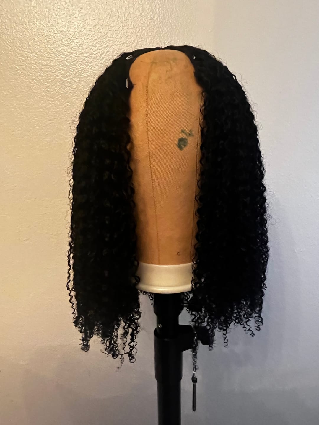 Customer photo review of Brazilian Afro Kinky Curly Texture U Part Wigs AU15
