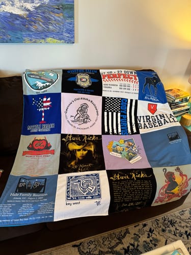 T-shirt quilt from university of virginia by Debra from VA