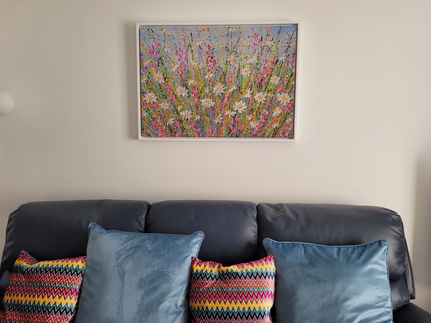 Customer photo review of Meadow Of Daisies Canvas Print