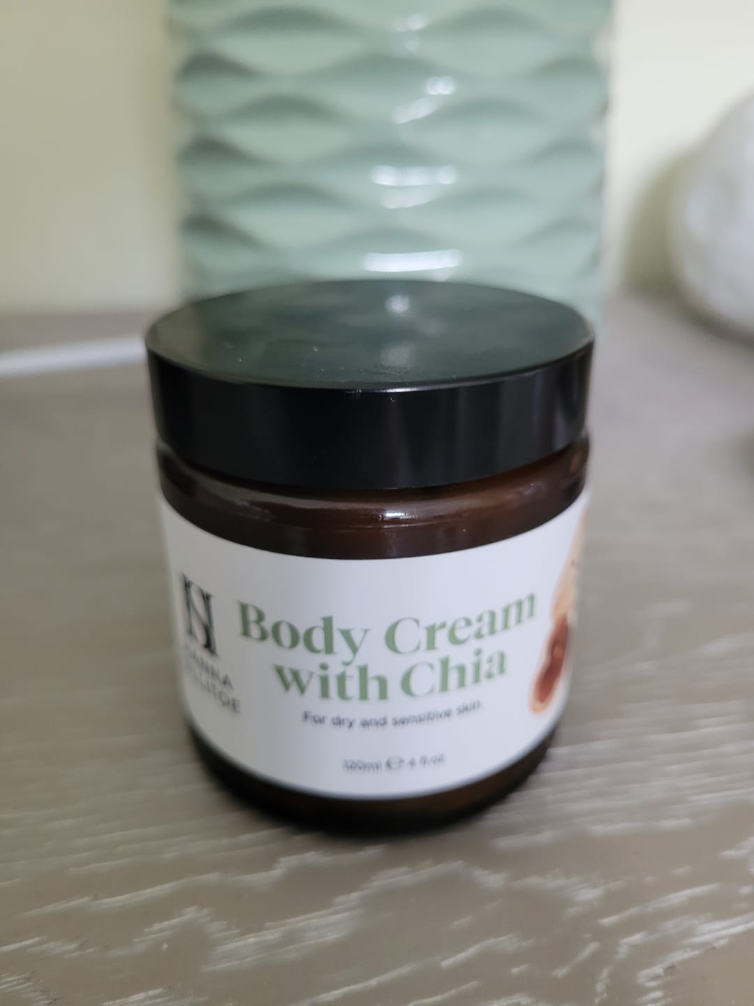 Customer photo review of Body Cream with Chia Seed Oil