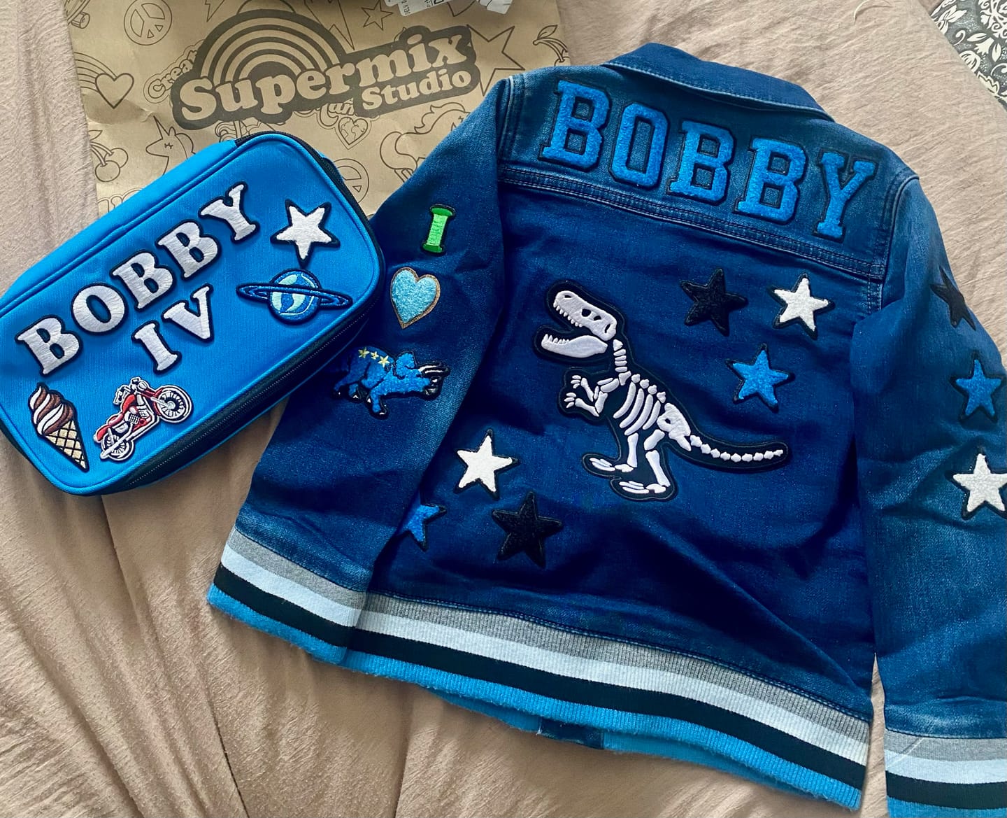 Customer photo review of Super Soft Rib Denim Jacket Little Kid