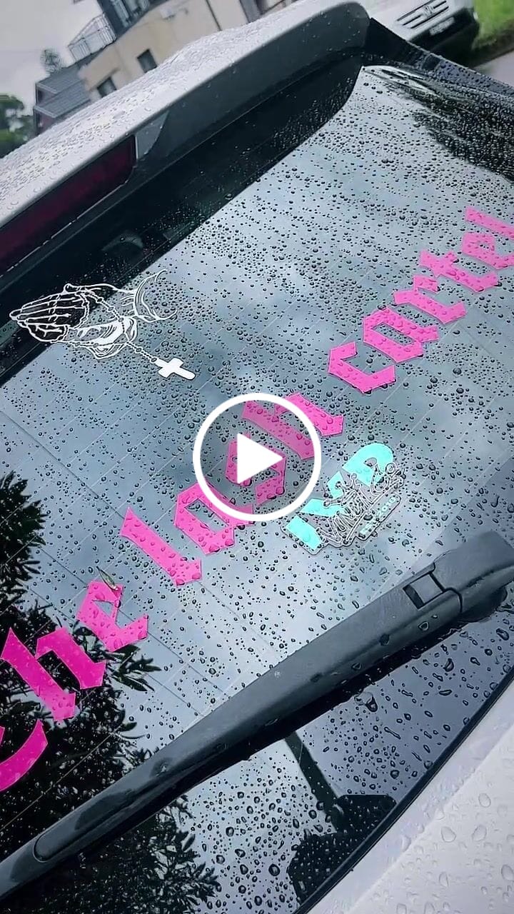 Customer video review of Custom Text Decal (60cm)