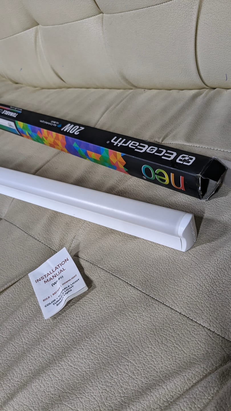 Customer photo review of EcoEarth Neo Wi-Fi Smart Led Batten (Smart Tube Light)  Compatible with Alexa and Google Home , 20-Watt | 16 Million Colors | RGB+CCT  | 4-Feet