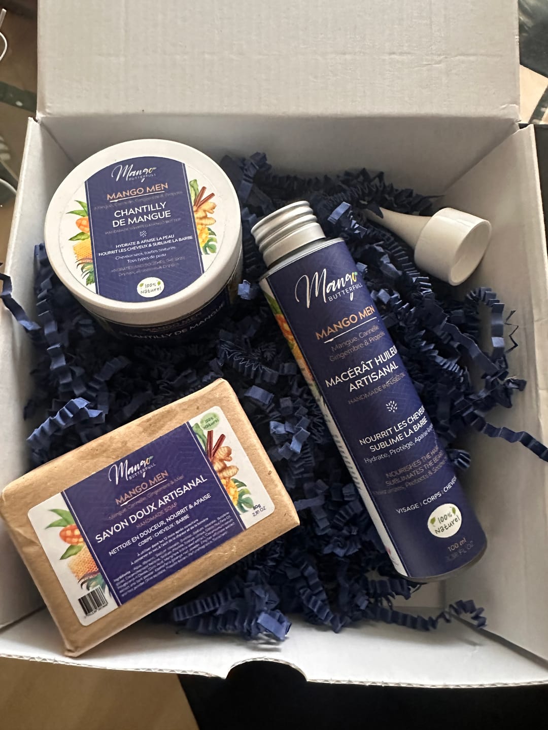 Customer photo review of Beurre de mangue artisanal SENSITIVE