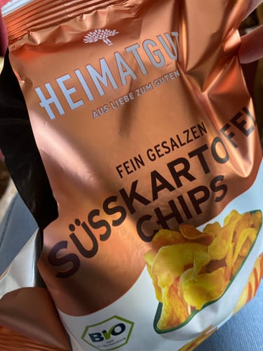 Customer photo review of Bio Süßkartoffel Chips - MHD: 13.04.24