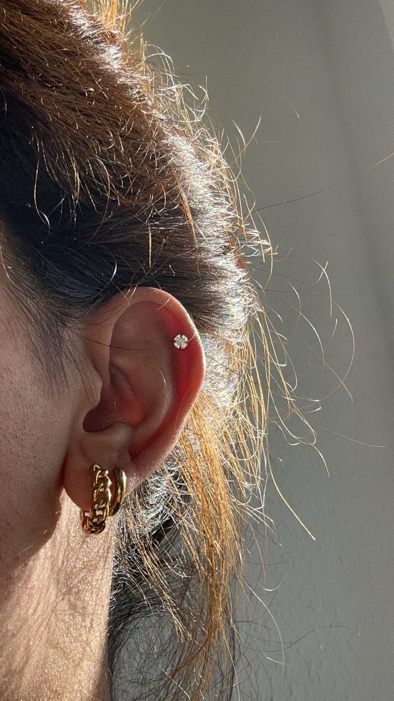 Customer photo review of Nevis Ohrringe | 18K vergoldet