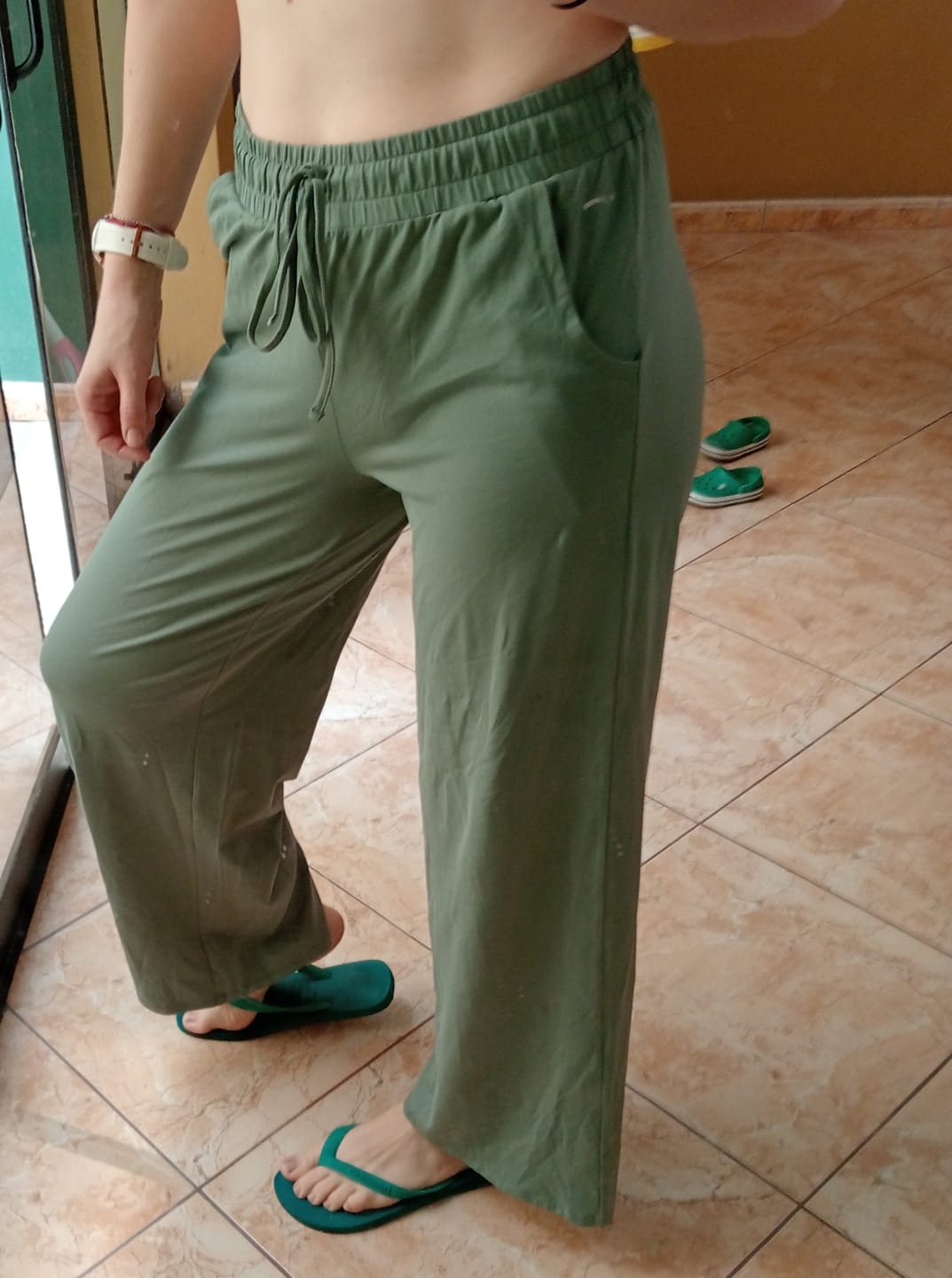 Customer photo review of Everyday Palazzo | AlgaKnit - Black