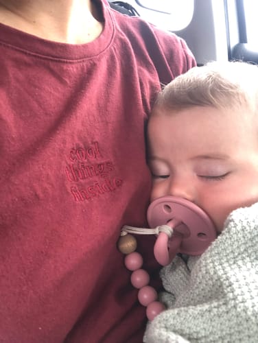 Customer photo review of Chupete DIAMOND By Nenina & Co Rosa y Rosa Pálido