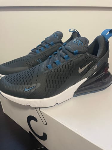 Customer photo review of Nike Air Max 270 'Anthracite/Industrial Blue' Men's