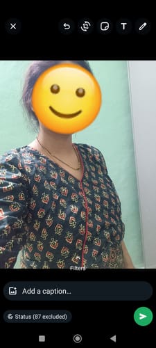 Customer photo review of Deep Green Ajrakh Print Maxi